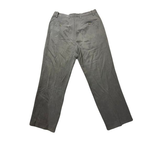 Tommy Bahama Silk Blend Pants Pleated Dress Slacks Gray 32 x 30 Relaxed Fit - Picture 5 of 7